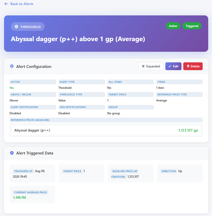 GE Tracker screenshot